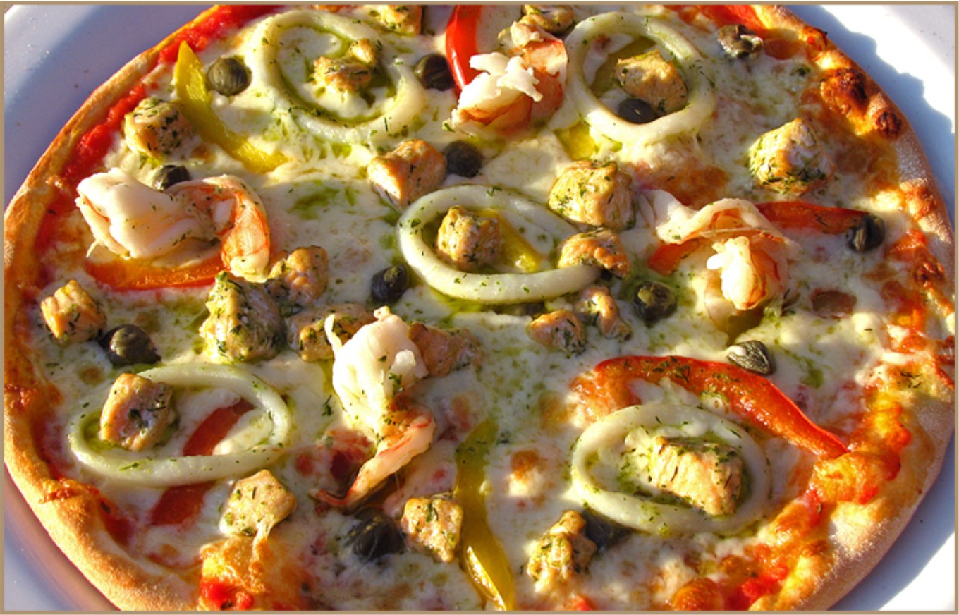 пицца с креветками соусом и сливочным фото 87