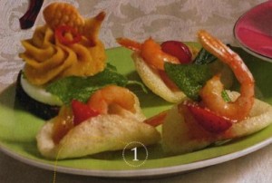 Чипсы-лодочки с тайскими креветками Чипсы-лодочки с тайскими креветками