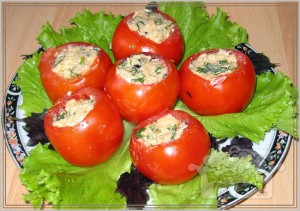 Томаты, фаршированные овощами Томаты, фаршированные овощами