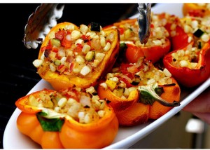 Фаршированный овощами перец Фаршированный овощами перец