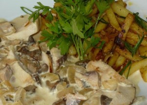 Фрикасе, приготовленное из курицы Фрикасе, приготовленное из курицы