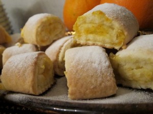 Песочное печенье с апельсиновой начинкой