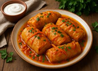 Голубцы с мясом и рисом
