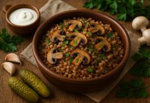 Каша гречневая с грибами
