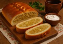 Кулебяка с капустой