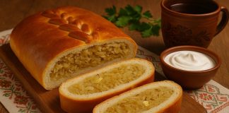 Кулебяка с капустой