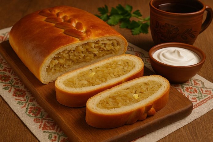 Кулебяка с капустой