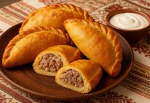 Кибинай с мясом в домашних условиях
