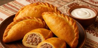 Кибинай с мясом в домашних условиях