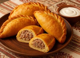Кибинай с мясом в домашних условиях
