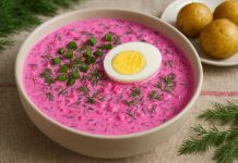 Шалтибарщай (холодный борщ с кефиром) в домашних условиях