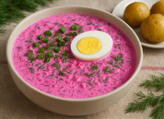 Шалтибарщай (холодный борщ с кефиром) в домашних условиях