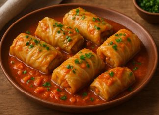 Голубцы с рисом и овощами по-кубански в домашних условиях