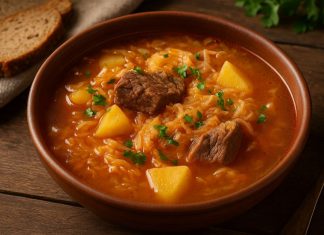 Щи из квашеной капусты с говядиной в домашних условиях