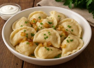 Вареники с картошкой и луком в домашних условиях (Ставрополье)