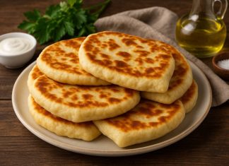 Лепёшки на кефире в домашних условиях (Ставрополье)