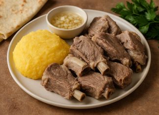 Мясо по-кабардински в домашних условиях (Кабардино-Балкария)