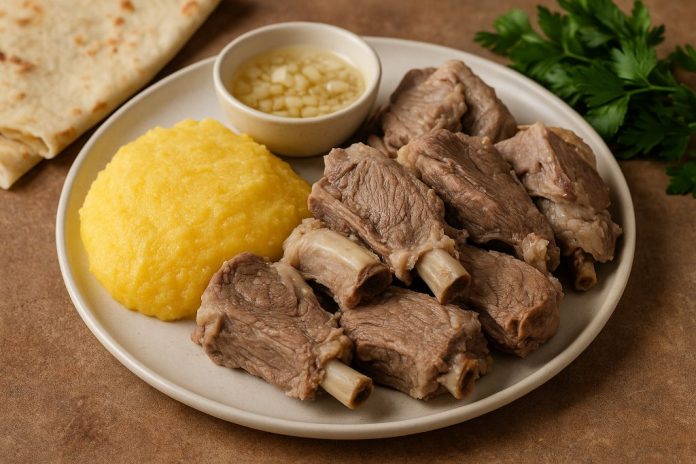 Мясо по-кабардински в домашних условиях (Кабардино-Балкария)