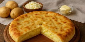 Осетинский пирог с картошкой и сыром в домашних условиях (Северная Осетия)