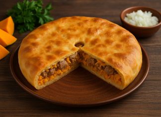 Пирог с мясом и тыквой в домашних условиях
