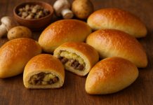 Пирожки с грибами и картофелем в домашних условиях