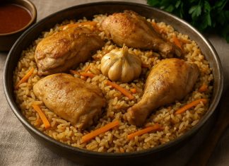 Плов с курицей по-карачевски в домашних условиях (Карачаево-Черкесия)