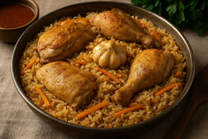 Плов с курицей по-карачевски в домашних условиях (Карачаево-Черкесия)