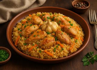 Плов с курицей по-ставропольски в домашних условиях (Ставрополье)