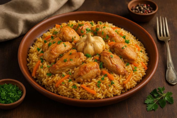 Плов с курицей по-ставропольски в домашних условиях Плов с курицей по-ставропольски в домашних условиях (Ставрополье)