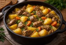 Жаркое «Ший» с мясом и картофелем (Марий Эл)