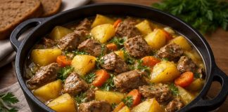 Жаркое «Ший» с мясом и картофелем (Марий Эл)