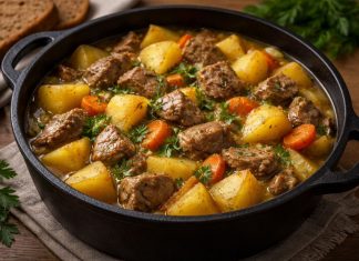 Жаркое «Ший» с мясом и картофелем (Марий Эл)