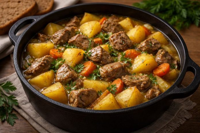 Жаркое «Ший» с мясом и картофелем (Марий Эл)