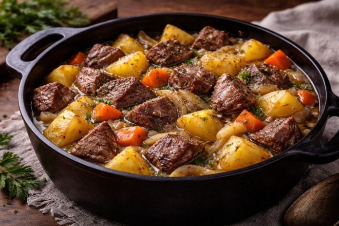 Жаркое из оленины с картофелем по-коми Жаркое из оленины с картофелем по-коми (Республика Коми)