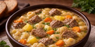 Каша салма с мясом по-мордовски в домашних условиях (Мордовия)