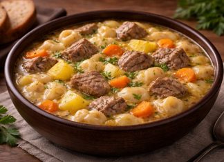 Каша салма с мясом по-мордовски в домашних условиях (Мордовия)