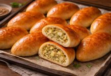 Мордовские пирожки с капустой и яйцом в духовке (Мордовия)