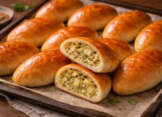 Мордовские пирожки с капустой и яйцом в духовке (Мордовия)