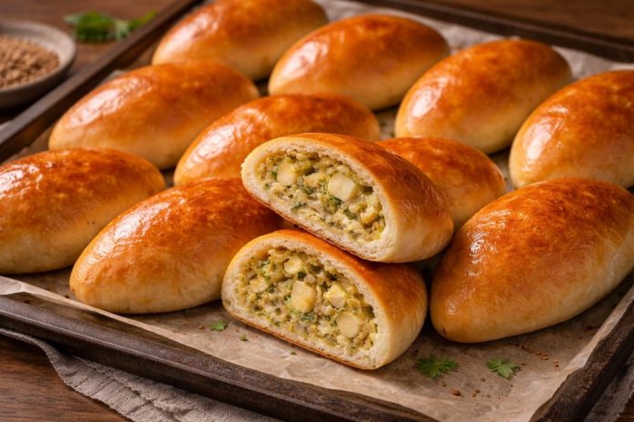 Мордовские пирожки с капустой и яйцом в духовке (Мордовия)