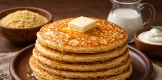 Мордовские пшённые блины на молоке в домашних условиях (Мордовия)