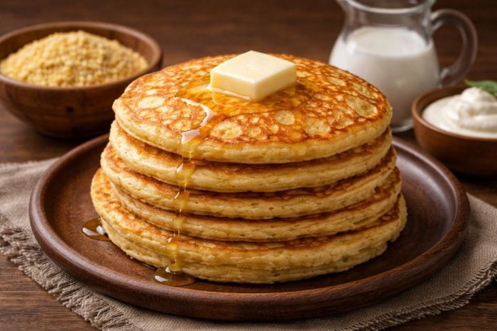 Мордовские пшённые блины на молоке в домашних условиях (Мордовия)