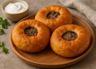 Перемячи с мясом на сковороде в домашних условиях (Татарстан)