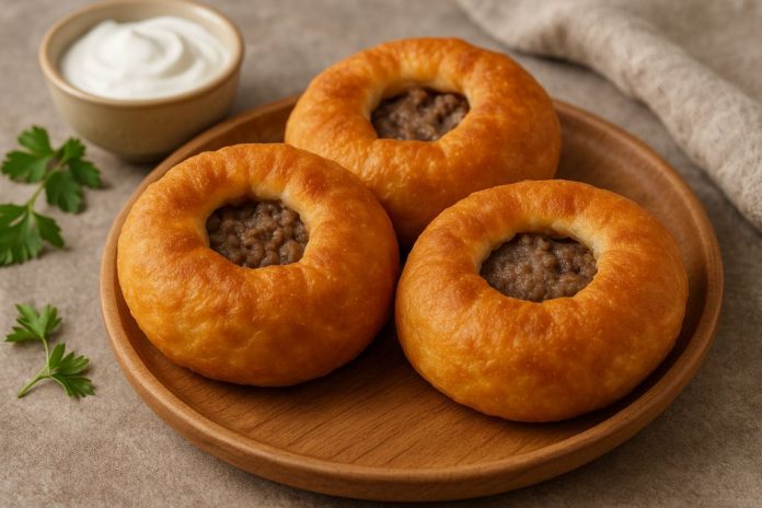 Перемячи с мясом на сковороде в домашних условиях (Татарстан) Перемячи с мясом на сковороде в домашних условиях (Татарстан)