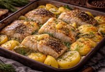 Запечённая рыба с картофелем по-мурмански в домашних условиях Запечённая рыба с картофелем по-мурмански в домашних условиях (Мурманская область)