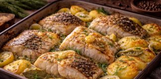 Запечённая рыба с картофелем по-мурмански в домашних условиях Запечённая рыба с картофелем по-мурмански в домашних условиях (Мурманская область)