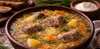 Кислые щи по-поморски из квашеной капусты (Архангельская область) Кислые щи по-поморски из квашеной капусты (Архангельская область)