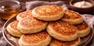 Ленинградские оладьи на кефире в домашних условиях (Ленинградская область)