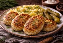 Рыбные котлеты из трески по-мурмански Рыбные котлеты из трески по-мурмански (Мурманская область)