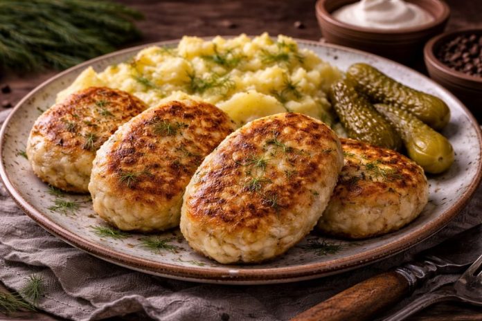 Рыбные котлеты из трески по-мурмански (Мурманская область) Рыбные котлеты из трески по-мурмански (Мурманская область)