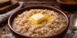 Ячневая каша с маслом по-вологодски (Вологодская область)